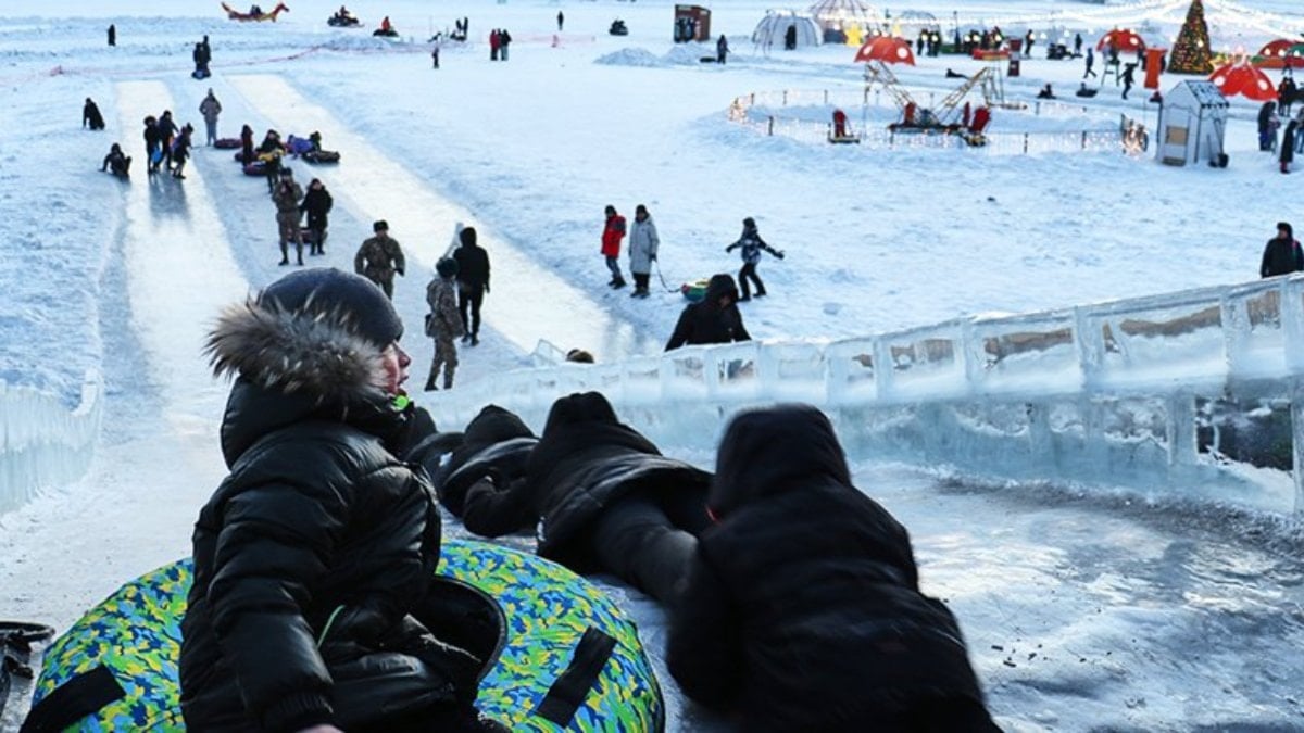 Astana’da kışın eğlencenin adresi: Esil Nehri