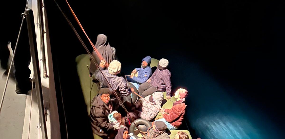 Bodrum açıklarında 18 düzensiz göçmen kurtarıldı