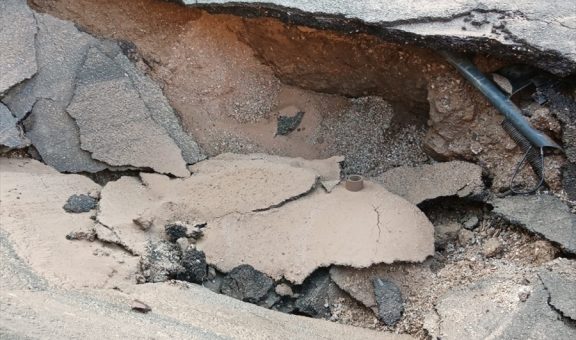 Bodrum’da içme suyu isale hattı patladı