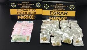 Bodrum’da uyuşturucu satarken suçüstü yakalanan zanlı tutuklandı