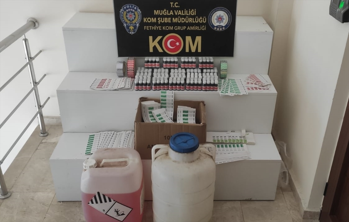 Sahte krem ürettiği öne sürülen şüpheli yakalandı
