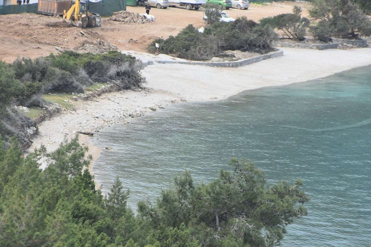 Bodrum’da sahile beyaz kum döken firmaya para cezası uygulandı