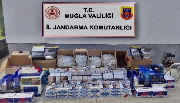Muğla’da kaçak sigara operasyonunda 2 şüpheli gözaltına alındı