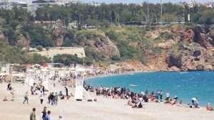 Antalya’da yazı aratmayan görüntüler