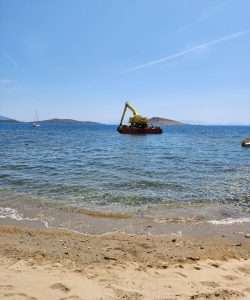 Bodrum’da dip tarama faaliyeti çalışması ekiplerce durduruldu