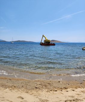 Bodrum’da dip tarama faaliyeti çalışması ekiplerce durduruldu