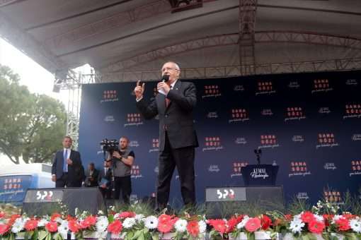 Cumhurbaşkanı adayı ve CHP Genel Başkanı Kılıçdaroğlu, Muğla mitinginde