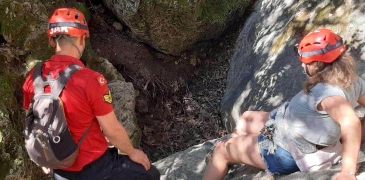 Fethiye’de doğa yürüyüşünde kaybolan kadına ulaşıldı