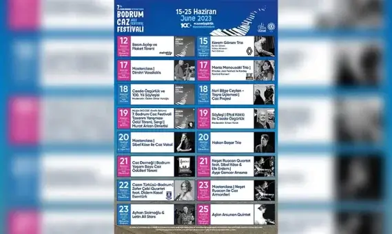 Uluslararası Bodrum Caz Festivali 15 Haziran’da başlıyor