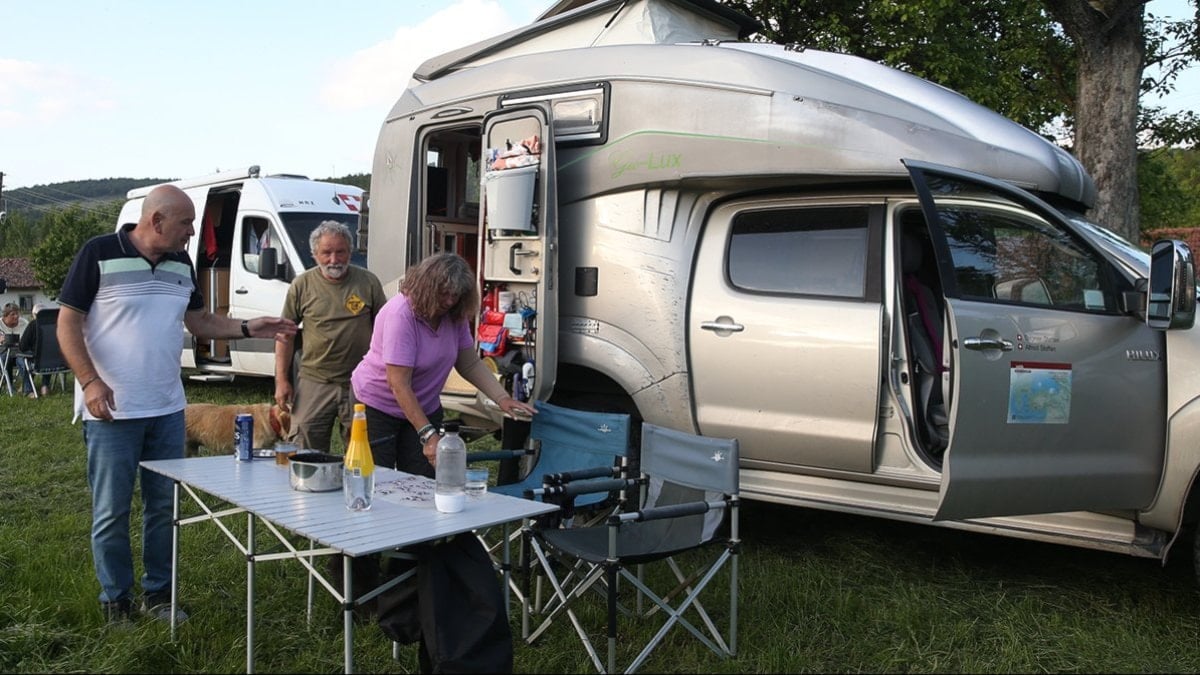 Avrupa’dan gelen 20 turist, karavanla Türkiye turu yaptı