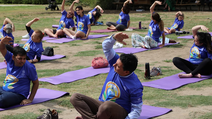 Dünya Yoga Günü Etkinliği’nde, Başkan Aras YOGO Yaptı