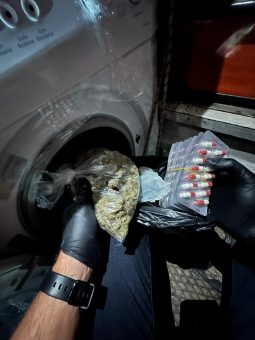 Kamyonet kasasındaki çamaşır makinesine uyuşturucu gizleyen zanlı tutuklandı