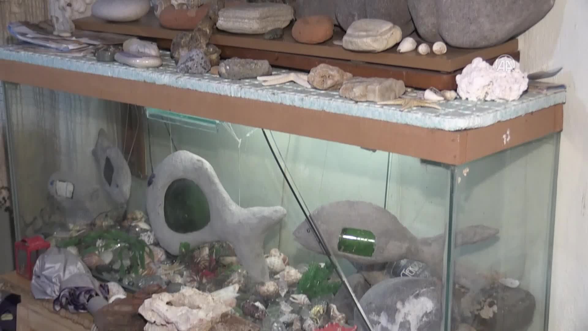 Üç ayda 47 bin toplu iğneyle şahmeran tablosu yaptı