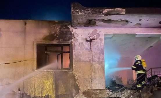 Bodrum’da iki katlı evde çıkan yangın hasara neden oldu