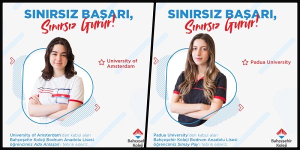 Bahçeşehir Koleji Bodrum Kampüsü Öğrencilerinden Yurtdışı Üniversite Kabul Başarısı!