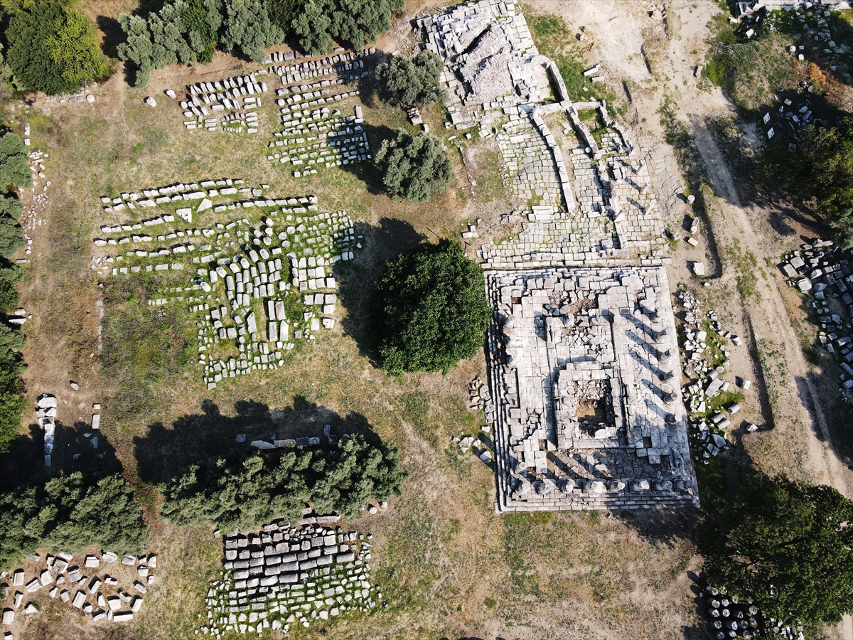 Lagina Hekate Kutsal Alanı’nda geçmişteki depremlerin izleri araştırılıyor