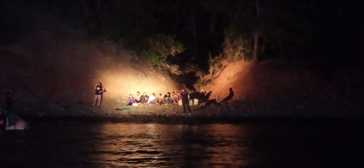 Fethiye’de adada 9 düzensiz göçmen yakalandı