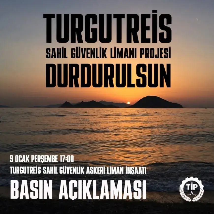 TİP Bodrum’dan Sahil Güvenlik Limanı Projesine Karşı Basın Açıklaması