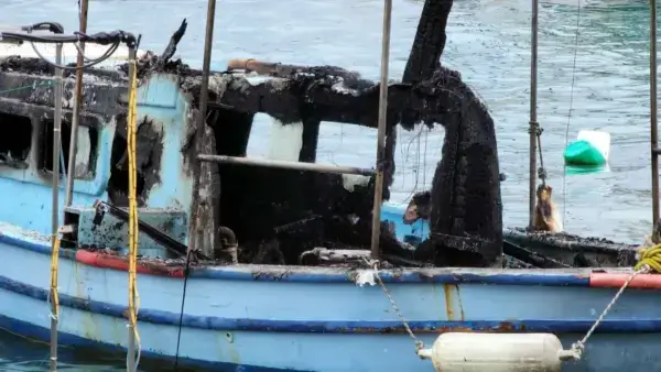 Bodrum’da Balıkçı Teknesinde Yangın: Güneş Paneli Kısa Devre Yaptı