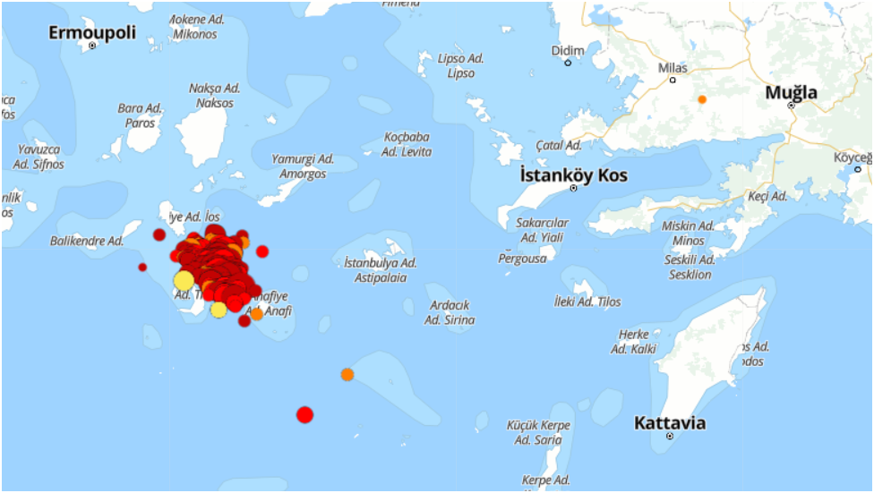 Ege Denizi’nde 400’den Fazla Deprem Kaydedildi
