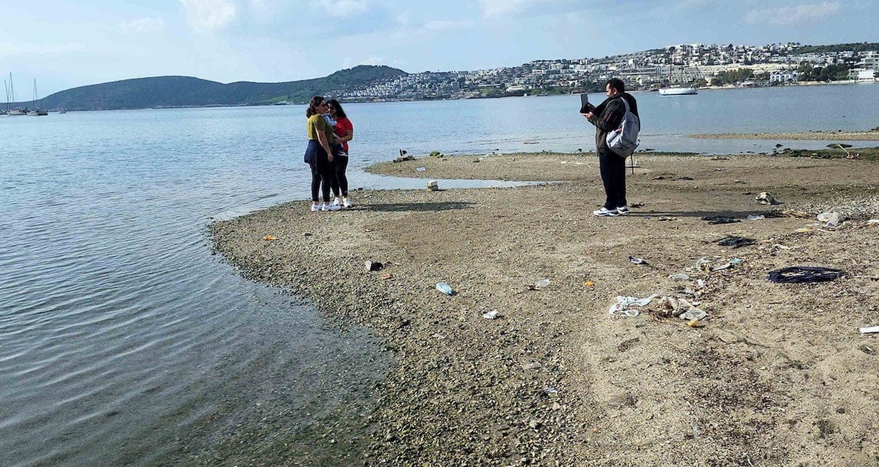 Depremlerin ardından Bodrum’da tedirgin eden çekilme