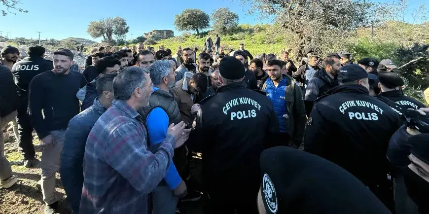 Bodrum’da Kaçak İnşaat Yıkımına Direniş: Vatandaşlar Eylem Yaptı