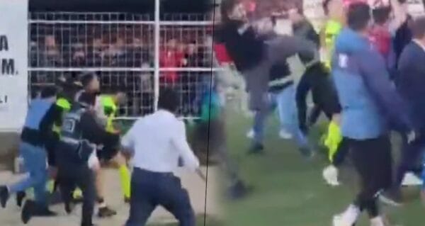 Yöneticiler sahaya daldı! Hakemleri tekme tokat dövdüler