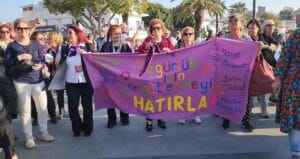 Bodrum’da kadınlar caddeleri meydanları inletti