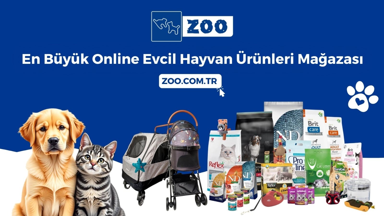 Kedi Maması ve Pet Shop Ürünleri Ekonomik Fiyatlarla Zoo.com.tr’de!