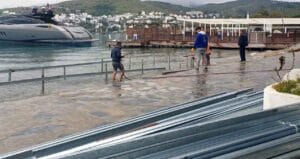Bodrum’da kaçak iskele kaldırıldı, 1 milyon TL. ceza yazıldı