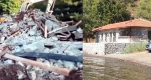 AKP’li belediye başkanının yaptığı kaçak bina belediye CHP’ye geçince yıkıldı