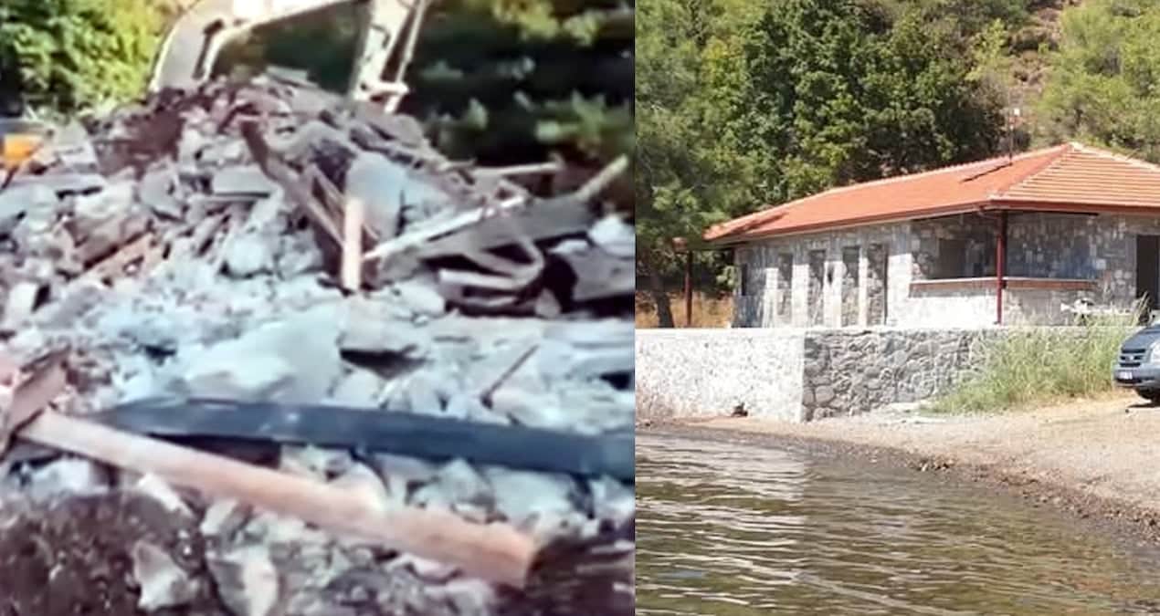 AKP’li belediye başkanının yaptığı kaçak bina belediye CHP’ye geçince yıkıldı