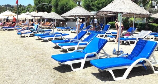 Bodrum’da şezlonglar boş kaldı