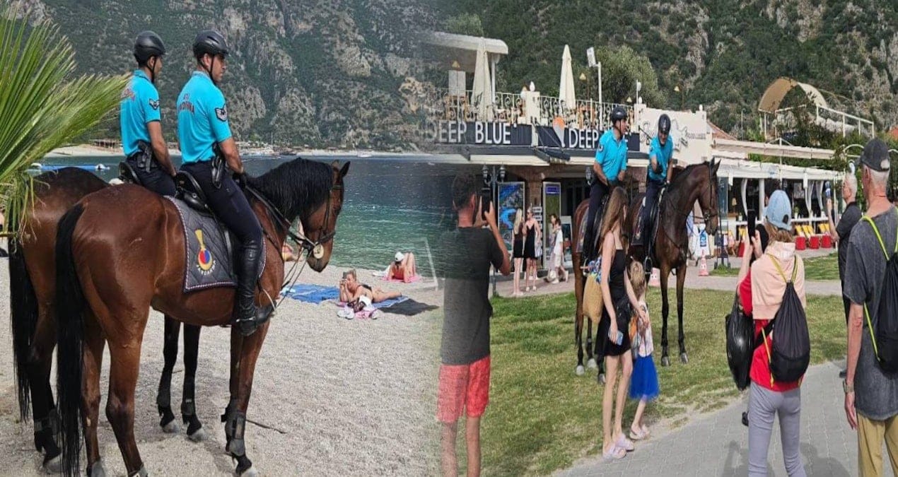 Muğla’da atlı jandarma göreve başladı turistlerin ilgi odağı oldu