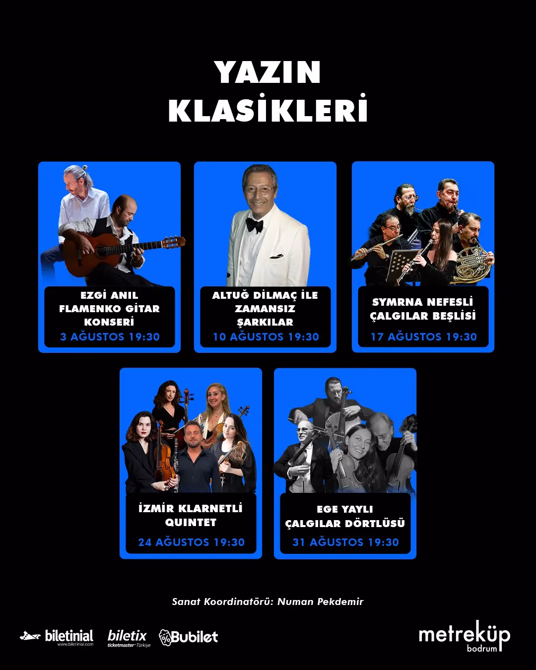 Ağustos’ta Metreküp Bodrum’da Sanat, Müzik ve Kahkaha Bir Arada!