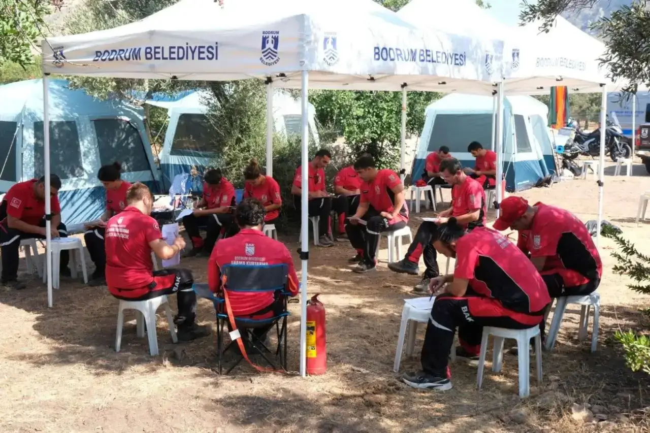 Bodrum Belediyesi Arama Kurtarma Ekibi AFAD Akreditasyon Sınavına Hazırlanıyor