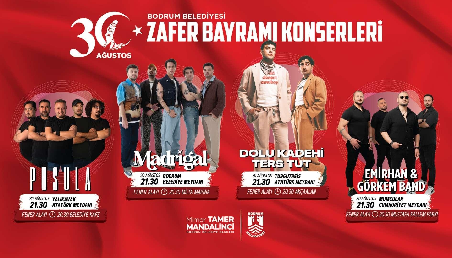 Bodrum’da 30 Ağustos Zafer Bayramı 103. Yıl Coşkusuyla Kutlanacak