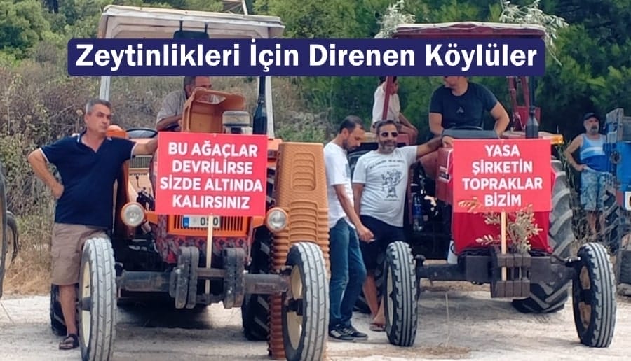 Zeytinlikleri İçin Direnen Köylüler Akbelen’de Traktörlerle Alana Girdi