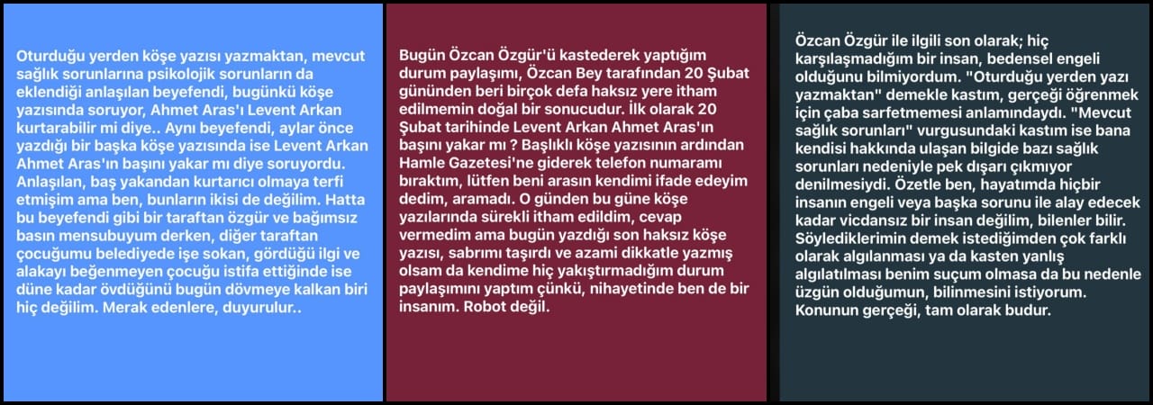 Arkan’ın Sözü, Aras’ın Sessizliği