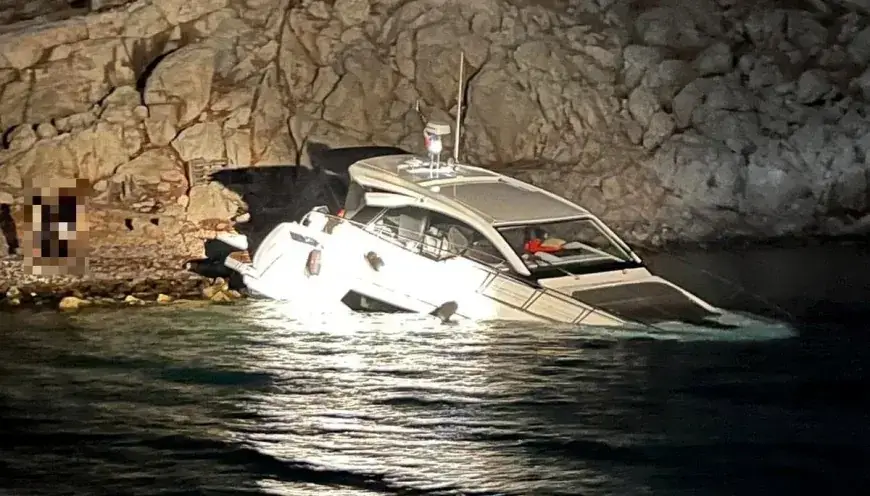 Bodrum’dan kalkan motor yat Sömbeki Adası yakınlarında battı: İki Türk kurtarıldı