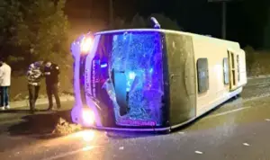 Muğla’da MUTTAŞ otobüsü devrildi: 5 yaralı