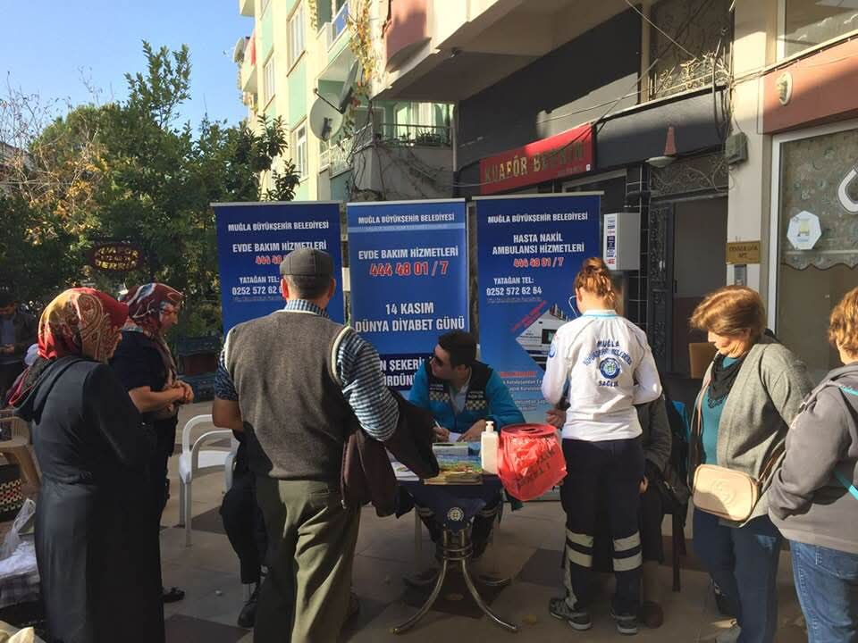Muğla Büyükşehir Belediyesi 13 İlçede Ücretsiz Şeker Ölçümü Yapıyor