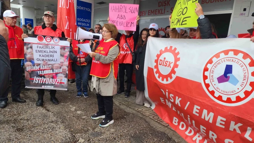 Bodrum’da Venezuela Tepkisi: Dev Emekli-Sen ABD’yi Protesto Etti