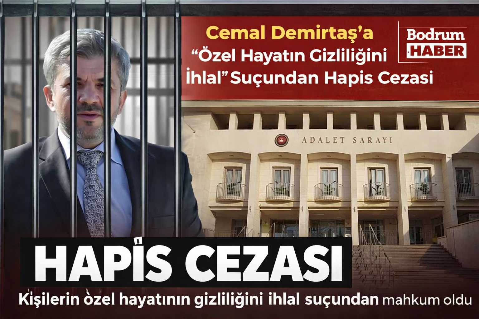 Cemal Demirtaş’a “Özel Hayatın Gizliliğini İhlal” Suçundan Hapis Cezası