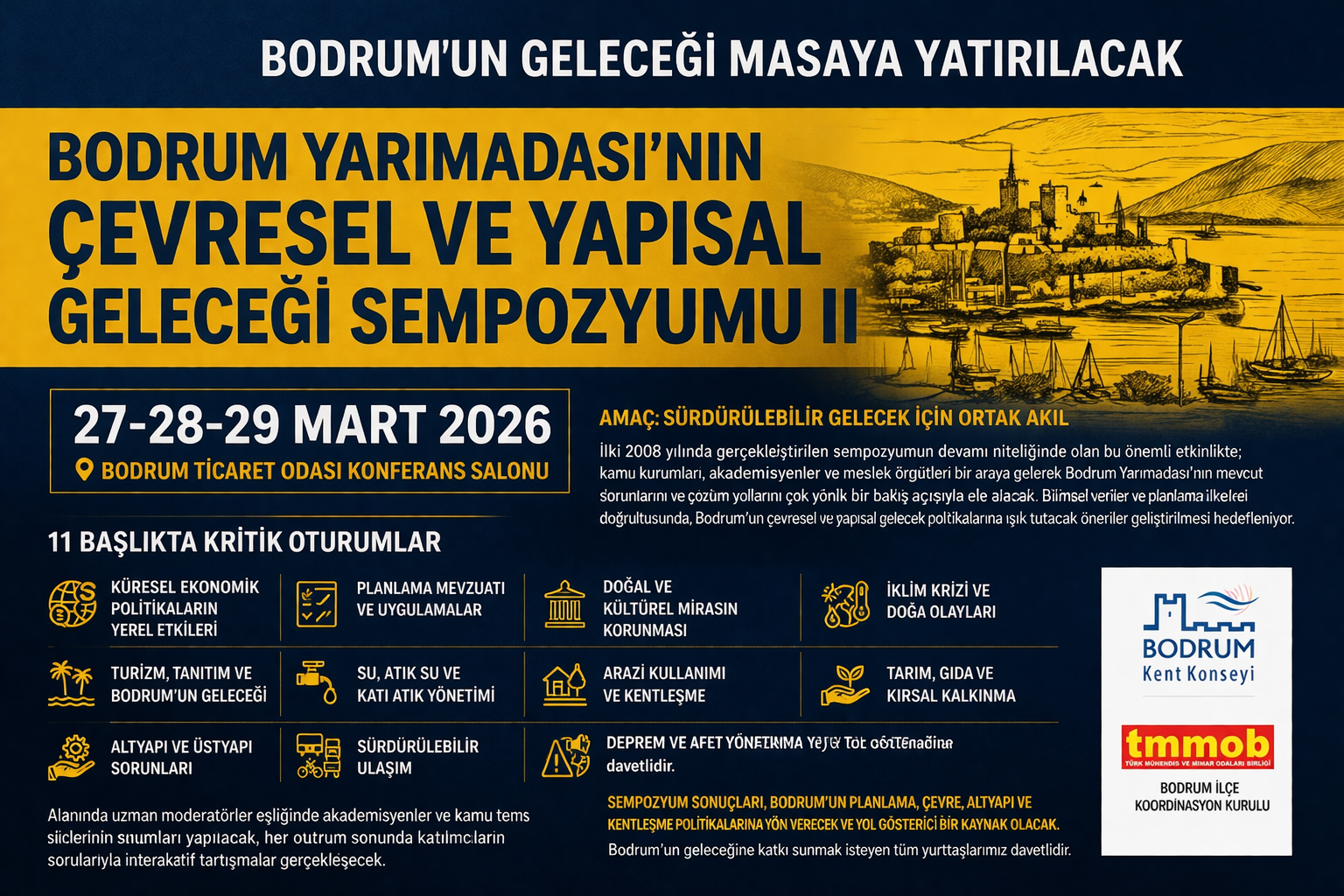 Bodrum’un Geleceği Masaya Yatırılacak