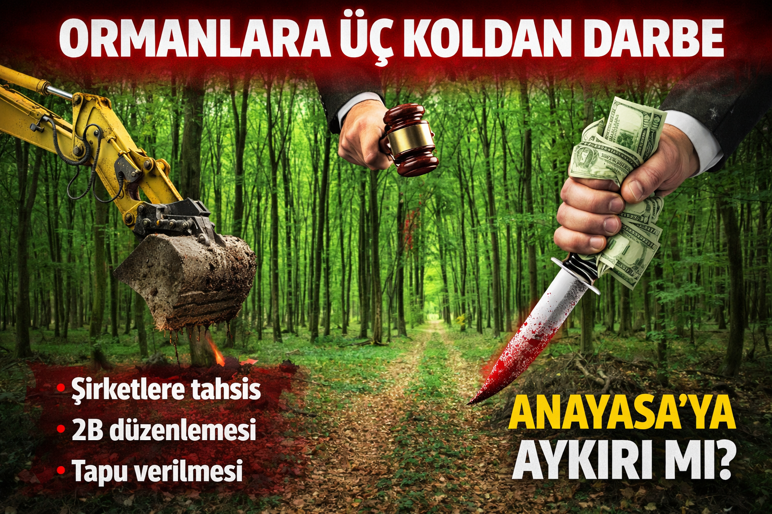 Ormanlara Üç Koldan Darbe İddiası: Yeni Yasa Teklifi Tartışma Yarattı