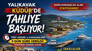 Yalıkavak Küdür’de Tahliye Başlıyor