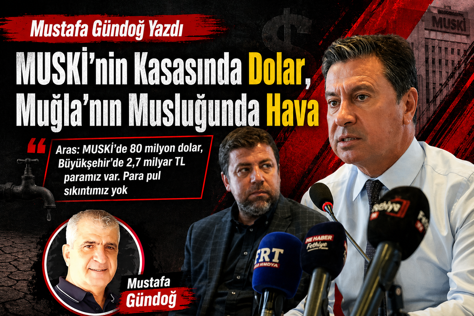 Aras, “MUSKİ’de 80 milyon dolar, Büyükşehir’de 2,7 milyar TL paramız var. Para pul sıkıntımız yok”