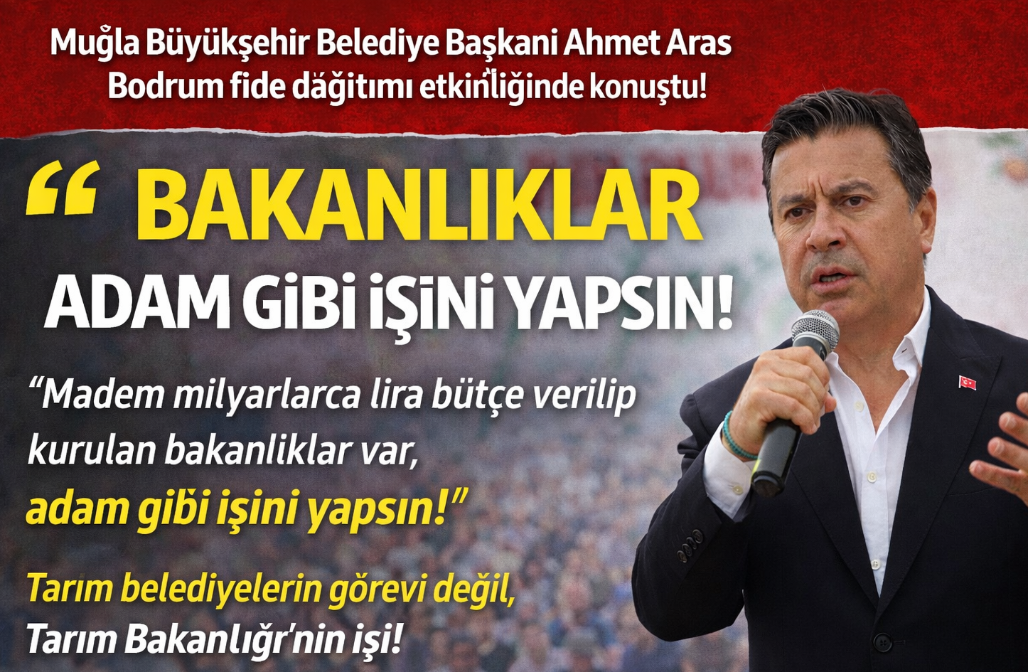 Ahmet Aras’tan Sert Çıkış: Bakanlıklar Adam Gibi İşini Yapsın