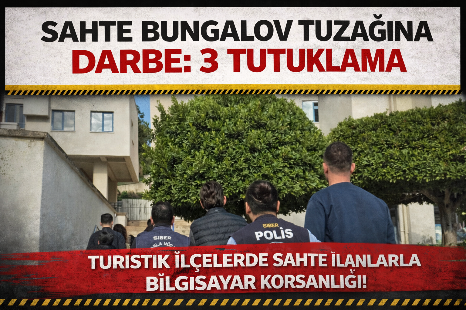 Sahte Bungalov Tuzağına Darbe: 3 Tutuklama